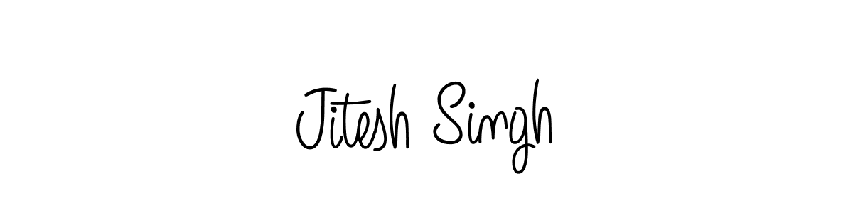 Make a beautiful signature design for name Jitesh Singh. With this signature (Angelique-Rose-font-FFP) style, you can create a handwritten signature for free. Jitesh Singh signature style 5 images and pictures png