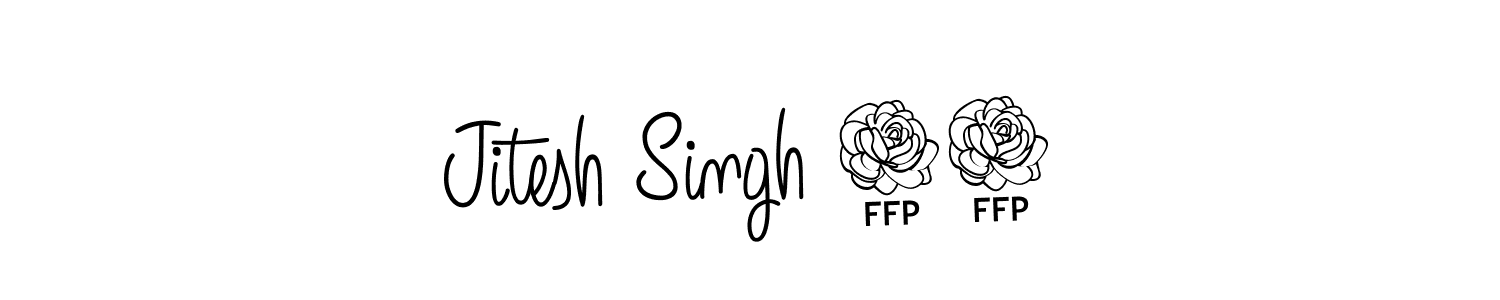 Jitesh Singh 11 stylish signature style. Best Handwritten Sign (Angelique-Rose-font-FFP) for my name. Handwritten Signature Collection Ideas for my name Jitesh Singh 11. Jitesh Singh 11 signature style 5 images and pictures png