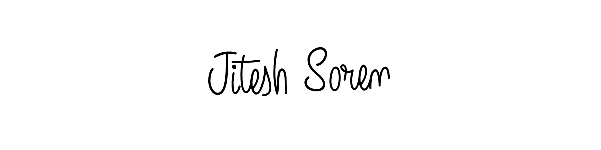 Best and Professional Signature Style for Jitesh Soren. Angelique-Rose-font-FFP Best Signature Style Collection. Jitesh Soren signature style 5 images and pictures png