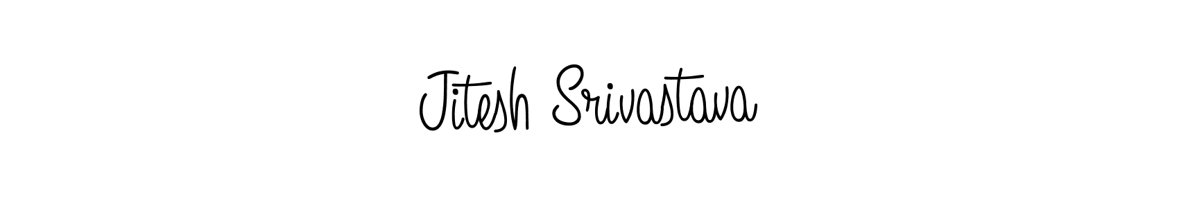 Use a signature maker to create a handwritten signature online. With this signature software, you can design (Angelique-Rose-font-FFP) your own signature for name Jitesh Srivastava. Jitesh Srivastava signature style 5 images and pictures png