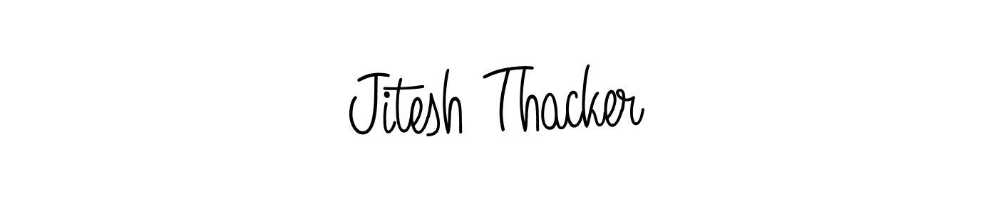 You should practise on your own different ways (Angelique-Rose-font-FFP) to write your name (Jitesh Thacker) in signature. don't let someone else do it for you. Jitesh Thacker signature style 5 images and pictures png