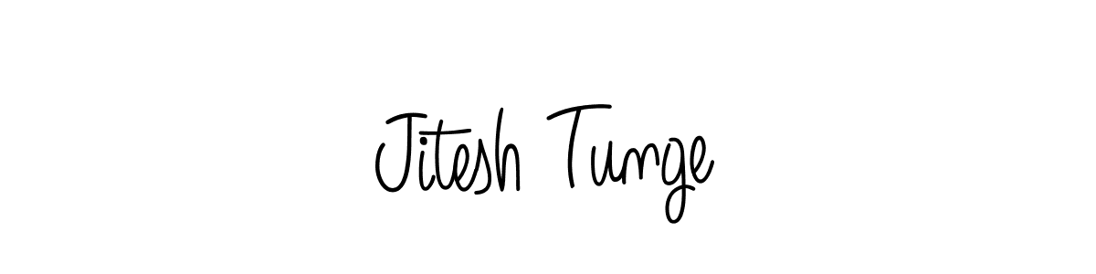 How to make Jitesh Tunge signature? Angelique-Rose-font-FFP is a professional autograph style. Create handwritten signature for Jitesh Tunge name. Jitesh Tunge signature style 5 images and pictures png