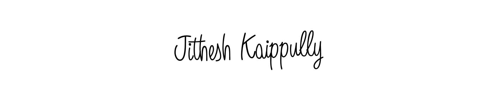 The best way (Angelique-Rose-font-FFP) to make a short signature is to pick only two or three words in your name. The name Jithesh Kaippully include a total of six letters. For converting this name. Jithesh Kaippully signature style 5 images and pictures png