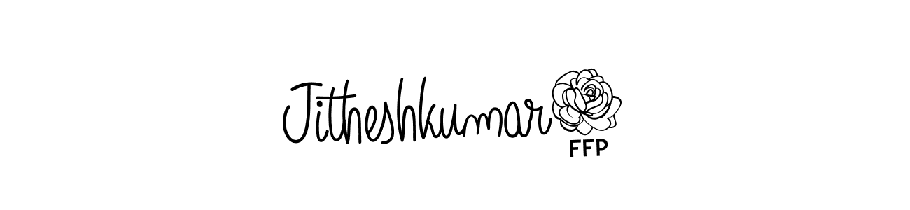 Design your own signature with our free online signature maker. With this signature software, you can create a handwritten (Angelique-Rose-font-FFP) signature for name Jitheshkumar7. Jitheshkumar7 signature style 5 images and pictures png