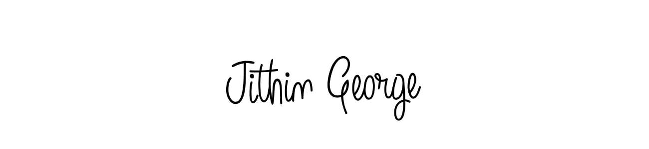The best way (Angelique-Rose-font-FFP) to make a short signature is to pick only two or three words in your name. The name Jithin George include a total of six letters. For converting this name. Jithin George signature style 5 images and pictures png