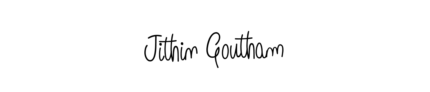 if you are searching for the best signature style for your name Jithin Goutham. so please give up your signature search. here we have designed multiple signature styles  using Angelique-Rose-font-FFP. Jithin Goutham signature style 5 images and pictures png