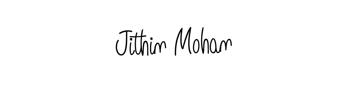 How to make Jithin Mohan name signature. Use Angelique-Rose-font-FFP style for creating short signs online. This is the latest handwritten sign. Jithin Mohan signature style 5 images and pictures png