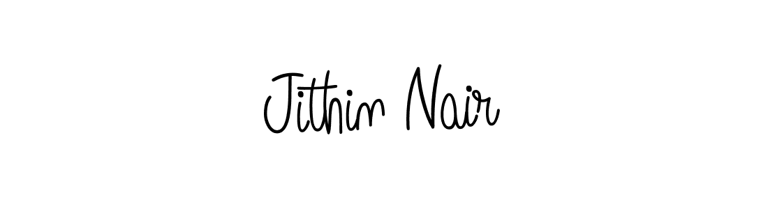 You should practise on your own different ways (Angelique-Rose-font-FFP) to write your name (Jithin Nair) in signature. don't let someone else do it for you. Jithin Nair signature style 5 images and pictures png