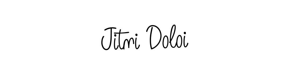 Make a beautiful signature design for name Jitni Doloi. With this signature (Angelique-Rose-font-FFP) style, you can create a handwritten signature for free. Jitni Doloi signature style 5 images and pictures png