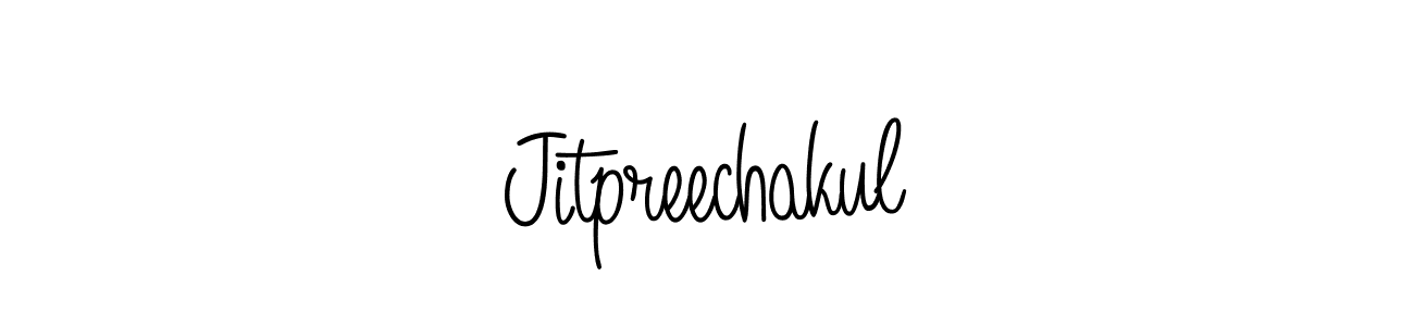 Create a beautiful signature design for name Jitpreechakul. With this signature (Angelique-Rose-font-FFP) fonts, you can make a handwritten signature for free. Jitpreechakul signature style 5 images and pictures png