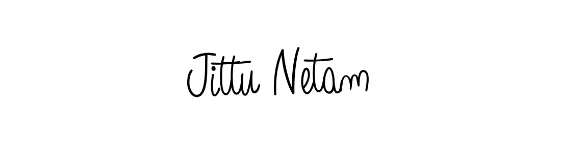 You should practise on your own different ways (Angelique-Rose-font-FFP) to write your name (Jittu Netam) in signature. don't let someone else do it for you. Jittu Netam signature style 5 images and pictures png