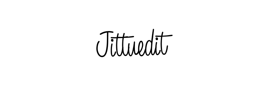 Use a signature maker to create a handwritten signature online. With this signature software, you can design (Angelique-Rose-font-FFP) your own signature for name Jittuedit. Jittuedit signature style 5 images and pictures png
