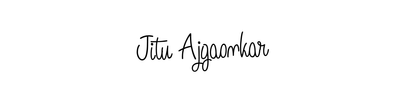 How to make Jitu Ajgaonkar signature? Angelique-Rose-font-FFP is a professional autograph style. Create handwritten signature for Jitu Ajgaonkar name. Jitu Ajgaonkar signature style 5 images and pictures png