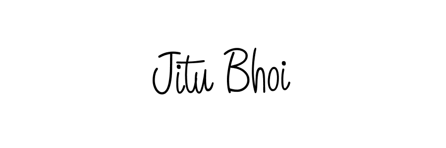 Also we have Jitu Bhoi name is the best signature style. Create professional handwritten signature collection using Angelique-Rose-font-FFP autograph style. Jitu Bhoi signature style 5 images and pictures png