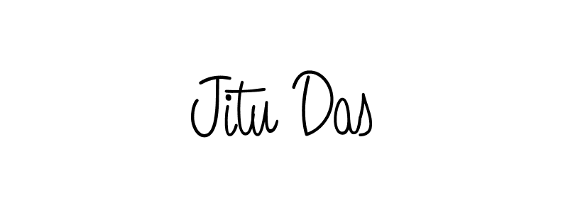 Create a beautiful signature design for name Jitu Das. With this signature (Angelique-Rose-font-FFP) fonts, you can make a handwritten signature for free. Jitu Das signature style 5 images and pictures png