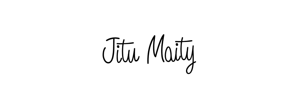 Also we have Jitu Maity name is the best signature style. Create professional handwritten signature collection using Angelique-Rose-font-FFP autograph style. Jitu Maity signature style 5 images and pictures png