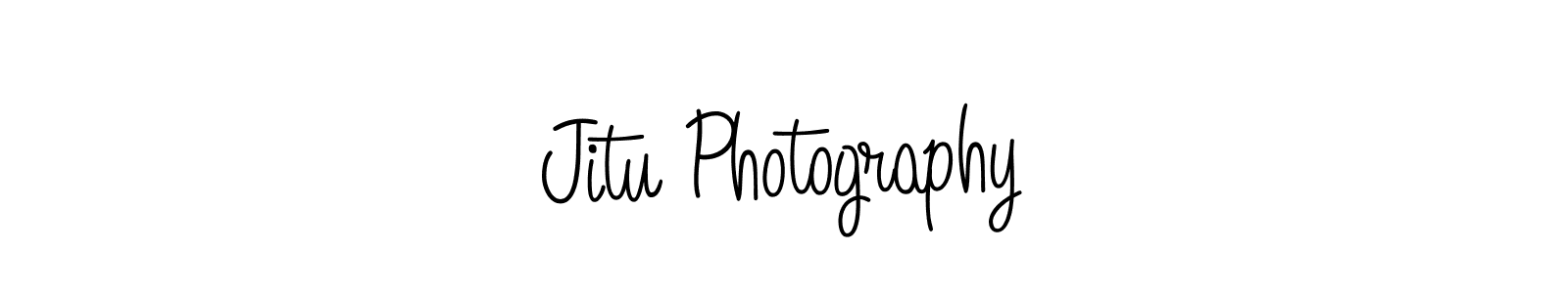 How to make Jitu Photography name signature. Use Angelique-Rose-font-FFP style for creating short signs online. This is the latest handwritten sign. Jitu Photography signature style 5 images and pictures png