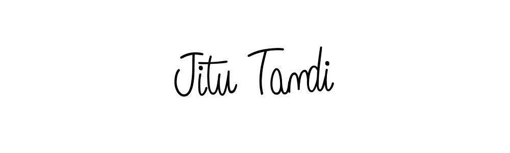 How to make Jitu Tandi signature? Angelique-Rose-font-FFP is a professional autograph style. Create handwritten signature for Jitu Tandi name. Jitu Tandi signature style 5 images and pictures png