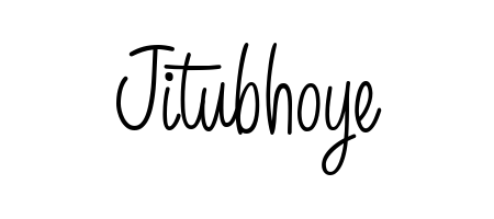 An effortless, minimalist signature concept for Jitubhoye using Angelique-Rose-font-FFP design. Clean lines that look great on any document. Jitubhoye signature style 5 images and pictures png