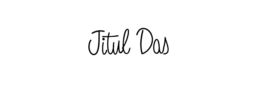 Make a beautiful signature design for name Jitul Das. With this signature (Angelique-Rose-font-FFP) style, you can create a handwritten signature for free. Jitul Das signature style 5 images and pictures png