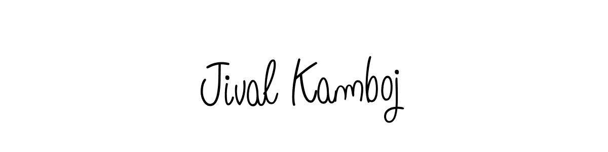 if you are searching for the best signature style for your name Jival Kamboj. so please give up your signature search. here we have designed multiple signature styles  using Angelique-Rose-font-FFP. Jival Kamboj signature style 5 images and pictures png