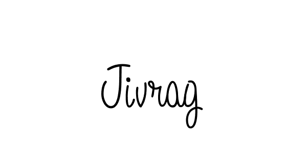 Design your own signature with our free online signature maker. With this signature software, you can create a handwritten (Angelique-Rose-font-FFP) signature for name Jivrag. Jivrag signature style 5 images and pictures png