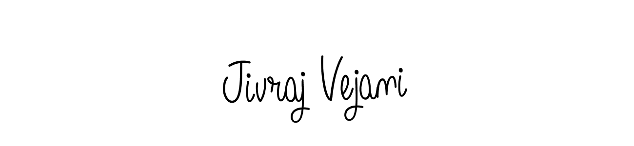 How to make Jivraj Vejani name signature. Use Angelique-Rose-font-FFP style for creating short signs online. This is the latest handwritten sign. Jivraj Vejani signature style 5 images and pictures png