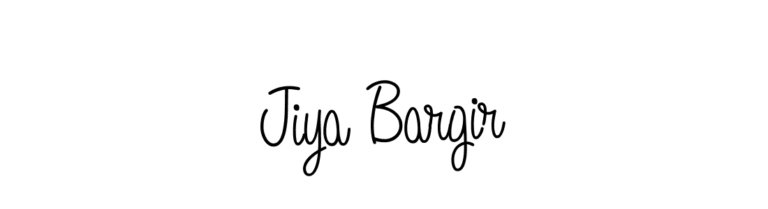 How to Draw Jiya Bargir signature style? Angelique-Rose-font-FFP is a latest design signature styles for name Jiya Bargir. Jiya Bargir signature style 5 images and pictures png
