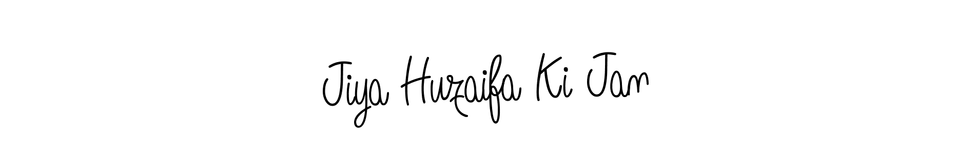 Also we have Jiya Huzaifa Ki Jan name is the best signature style. Create professional handwritten signature collection using Angelique-Rose-font-FFP autograph style. Jiya Huzaifa Ki Jan signature style 5 images and pictures png