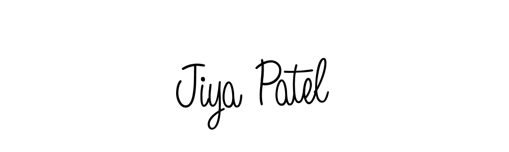 How to make Jiya Patel signature? Angelique-Rose-font-FFP is a professional autograph style. Create handwritten signature for Jiya Patel name. Jiya Patel signature style 5 images and pictures png