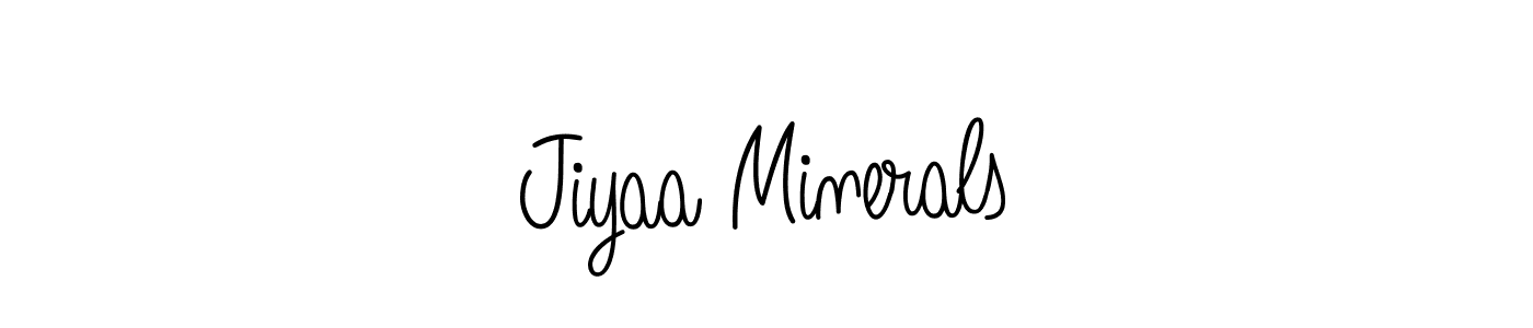 Make a beautiful signature design for name Jiyaa Minerals. With this signature (Angelique-Rose-font-FFP) style, you can create a handwritten signature for free. Jiyaa Minerals signature style 5 images and pictures png