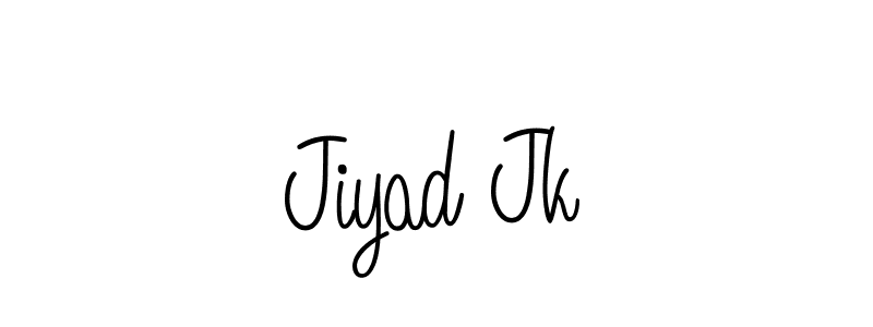 if you are searching for the best signature style for your name Jiyad Jk. so please give up your signature search. here we have designed multiple signature styles  using Angelique-Rose-font-FFP. Jiyad Jk signature style 5 images and pictures png