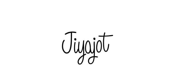 Use a signature maker to create a handwritten signature online. With this signature software, you can design (Angelique-Rose-font-FFP) your own signature for name Jiyajot. Jiyajot signature style 5 images and pictures png