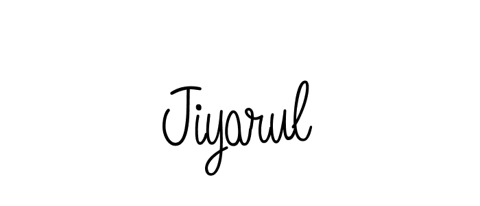 Create a beautiful signature design for name Jiyarul. With this signature (Angelique-Rose-font-FFP) fonts, you can make a handwritten signature for free. Jiyarul signature style 5 images and pictures png