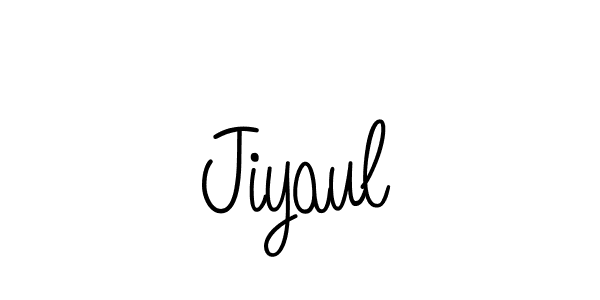 Design your own signature with our free online signature maker. With this signature software, you can create a handwritten (Angelique-Rose-font-FFP) signature for name Jiyaul. Jiyaul signature style 5 images and pictures png