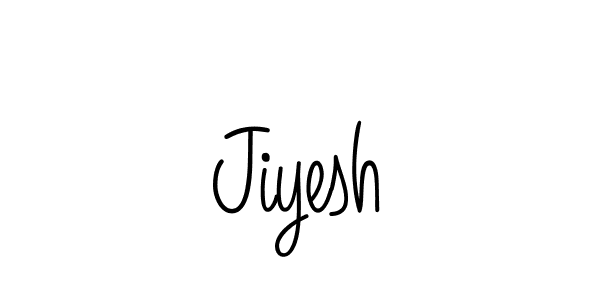 How to make Jiyesh name signature. Use Angelique-Rose-font-FFP style for creating short signs online. This is the latest handwritten sign. Jiyesh signature style 5 images and pictures png