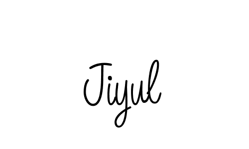 Create a beautiful signature design for name Jiyul. With this signature (Angelique-Rose-font-FFP) fonts, you can make a handwritten signature for free. Jiyul signature style 5 images and pictures png