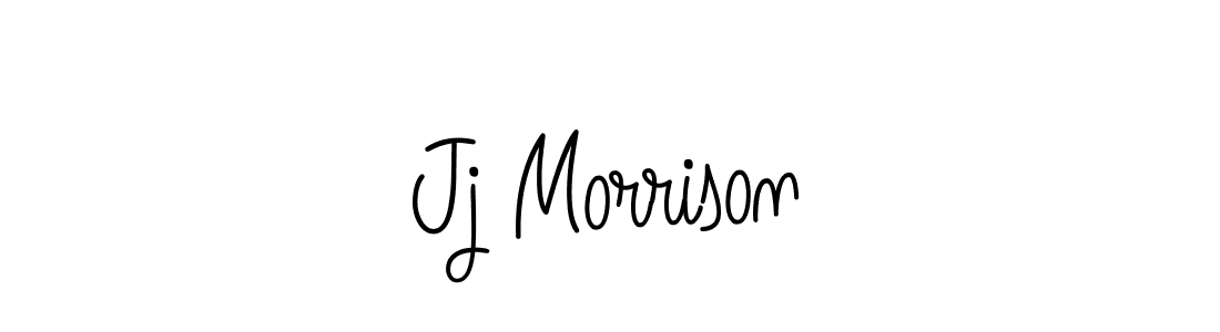 Jj Morrison stylish signature style. Best Handwritten Sign (Angelique-Rose-font-FFP) for my name. Handwritten Signature Collection Ideas for my name Jj Morrison. Jj Morrison signature style 5 images and pictures png