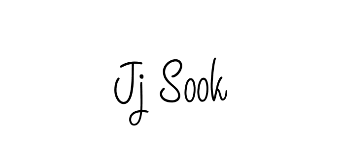 Make a beautiful signature design for name Jj Sook. With this signature (Angelique-Rose-font-FFP) style, you can create a handwritten signature for free. Jj Sook signature style 5 images and pictures png