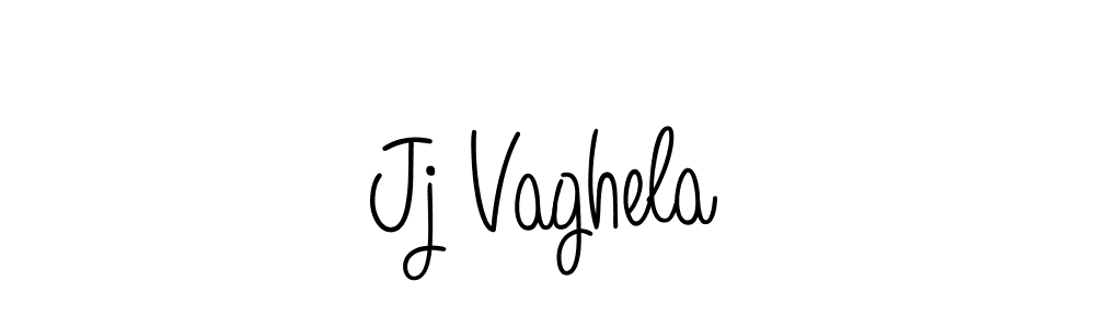 Jj Vaghela stylish signature style. Best Handwritten Sign (Angelique-Rose-font-FFP) for my name. Handwritten Signature Collection Ideas for my name Jj Vaghela. Jj Vaghela signature style 5 images and pictures png