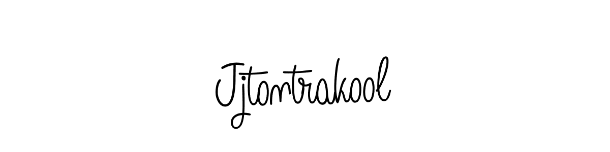 The best way (Angelique-Rose-font-FFP) to make a short signature is to pick only two or three words in your name. The name Jjtontrakool include a total of six letters. For converting this name. Jjtontrakool signature style 5 images and pictures png