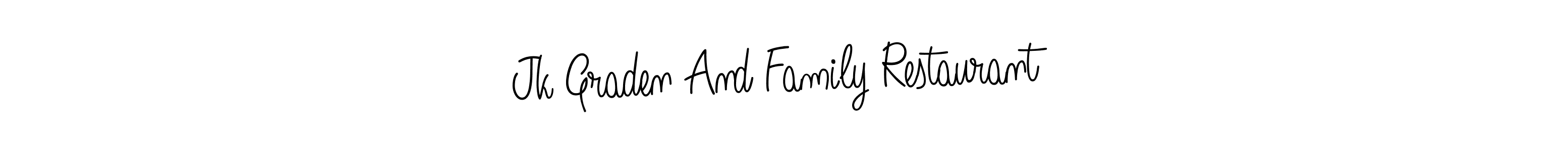 How to Draw Jk Graden And Family Restaurant signature style? Angelique-Rose-font-FFP is a latest design signature styles for name Jk Graden And Family Restaurant. Jk Graden And Family Restaurant signature style 5 images and pictures png