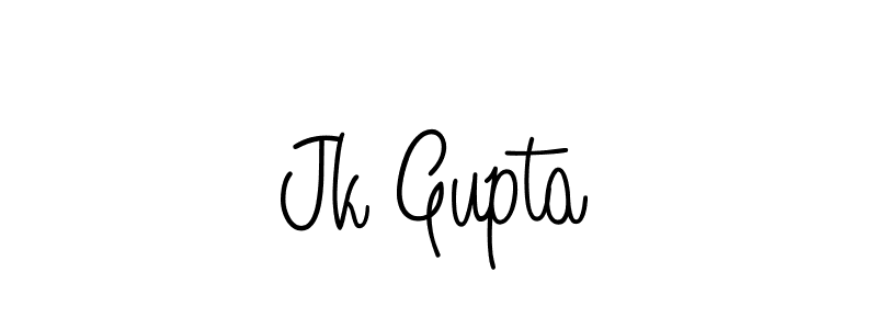 Create a beautiful signature design for name Jk Gupta. With this signature (Angelique-Rose-font-FFP) fonts, you can make a handwritten signature for free. Jk Gupta signature style 5 images and pictures png
