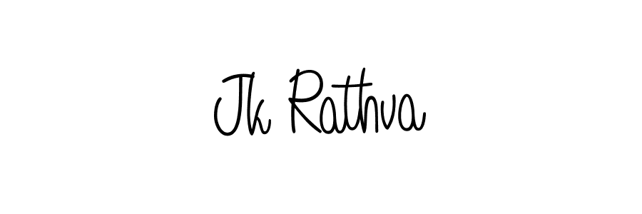 Create a beautiful signature design for name Jk Rathva. With this signature (Angelique-Rose-font-FFP) fonts, you can make a handwritten signature for free. Jk Rathva signature style 5 images and pictures png
