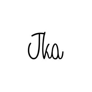 You should practise on your own different ways (Angelique-Rose-font-FFP) to write your name (Jka) in signature. don't let someone else do it for you. Jka signature style 5 images and pictures png