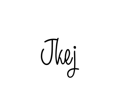 The best way (Angelique-Rose-font-FFP) to make a short signature is to pick only two or three words in your name. The name Jkej include a total of six letters. For converting this name. Jkej signature style 5 images and pictures png