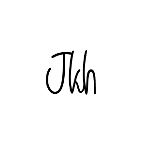 How to make Jkh name signature. Use Angelique-Rose-font-FFP style for creating short signs online. This is the latest handwritten sign. Jkh signature style 5 images and pictures png