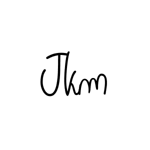 Use a signature maker to create a handwritten signature online. With this signature software, you can design (Angelique-Rose-font-FFP) your own signature for name Jkm. Jkm signature style 5 images and pictures png