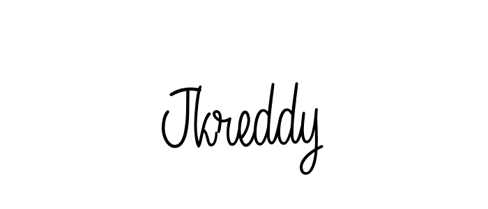 Make a beautiful signature design for name Jkreddy. With this signature (Angelique-Rose-font-FFP) style, you can create a handwritten signature for free. Jkreddy signature style 5 images and pictures png