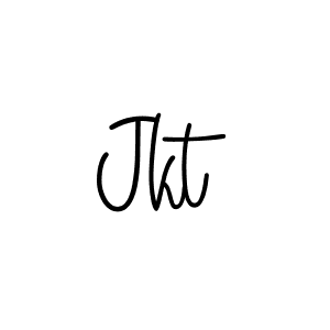 Design your own signature with our free online signature maker. With this signature software, you can create a handwritten (Angelique-Rose-font-FFP) signature for name Jkt. Jkt signature style 5 images and pictures png